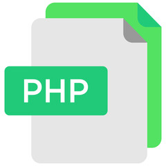 Php file flat icon