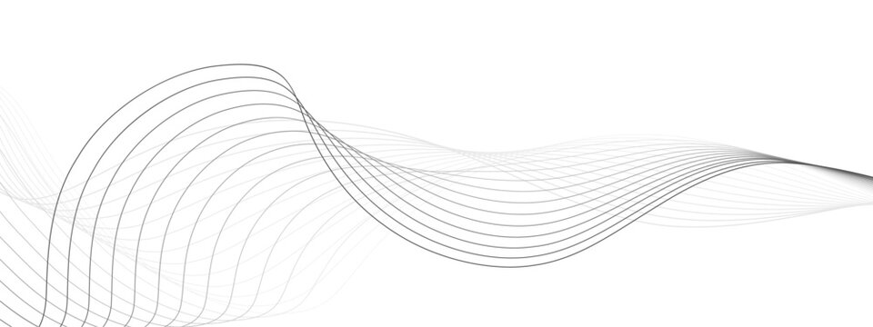  minimalist abstract background featuring wavy gray lines on a white backdrop creating a smooth and elegant pattern design for modern and creative wavey design.