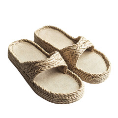 Fashion Forward Espadrille Inspired Sandals with Na Isolated on Transparent Background