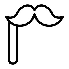 moustache Line Icon