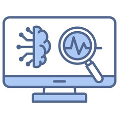 Ai Diagnostic Blue Icon
