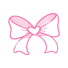 bow ribbon doodle