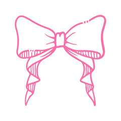 bow ribbon doodle