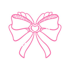 bow ribbon doodle