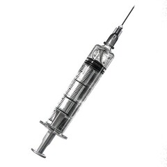 Medical syringe with measurement markings