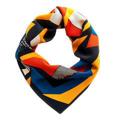 Sport Ready Cooling Bandana with a Breathable Light Geometric Scarf Isolated on Transparent Background