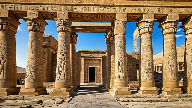 Ancient Egyptian Temple of  Kiosk of Trajan at Philae