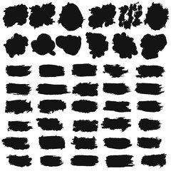 Abstract Brush Stroke Vector Illustration