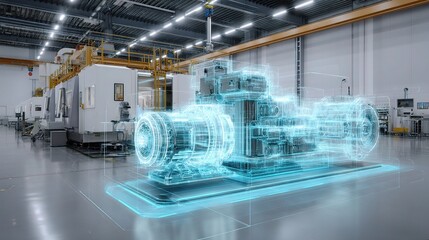 Digital Twin Visualization in Industrial Environment with 3D Model