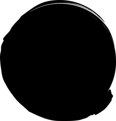 Brush circles frame. Design elements