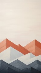 Painting mountain nature art.