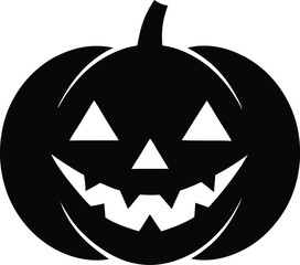 jack o lantern vector icon. Collection of halloween silhouettes icon.