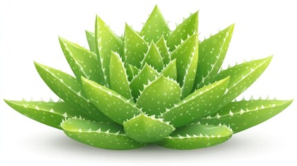 Fototapeta premium Vibrant Green Aloe Vera Plant