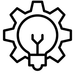 Idea management icon vector illustration