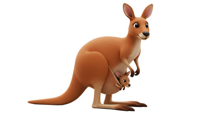 kangaroo and baby
