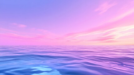 Obraz premium Pastel Sky Meets Serene Ocean: A Dreamy Seascape