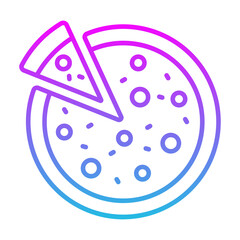 Naklejka premium Pizza Icon