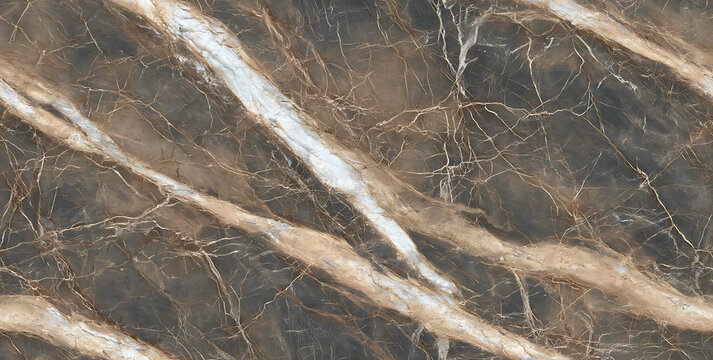 Smooth, glossy, high-resolution slab of textured Bericca marble stone. - Seamless , pattern , background , tile