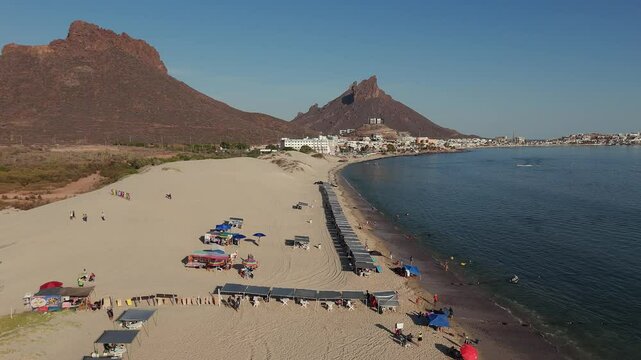 Stunning los algodones beach in san carlos, sonora, mexico