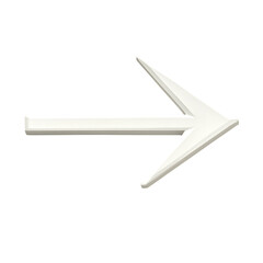 Modern Arrow with Streamlined Edges in Crisp Isolated on Transparent Background