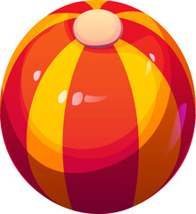 Cartoon number zero or letter O resembling colorful circus ball. Playful and whimsical font, retro carnival typeface, entertainment type, kids English alphabet. Vector festive abc typography character © Vector Tradition