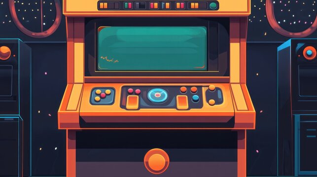 Retro arcade game console