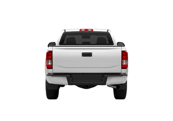 2024 GWM Cannon Pickup Truck Rear View Specs  Images isolated on transparent background