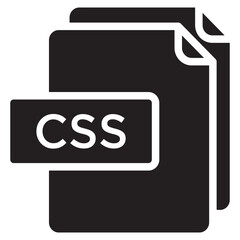 CSS file glyph icon
