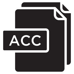 ACC file glyph icon