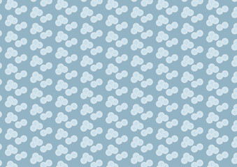 【日本の伝統模様】松のシームレスパターン（青系） / Matsu – Japanese Traditional Pine Pattern (Blue Tones)