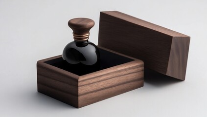 Luxury Perfume in Walnut Box.