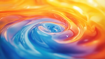 Vibrant liquid swirl