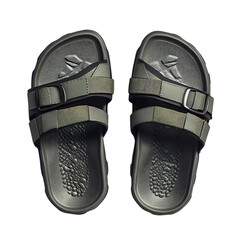 Rugged Water Resistant Sandals with Technical Design Isolated on Transparent Background