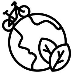 Eco Friendly Travel Icon