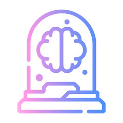 brain Line Gradient Icon