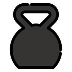 kettlebell vector icon