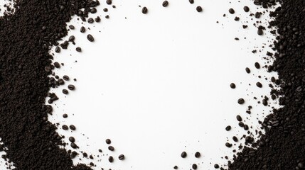 Coffee Beans and Grounds Frame