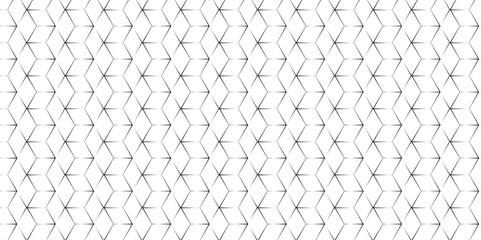 Naklejka premium Seamless pattern with hexagon square cube geometric pattern shapes grid metal element texture design. abstract tiles gradient science web tech connection triangle diamond honeycomb. 
