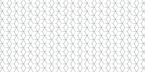 Seamless pattern with hexagon square cube geometric pattern shapes grid metal element texture design. abstract tiles gradient science web tech connection triangle diamond honeycomb.	
