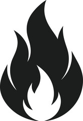 fire icon on white background