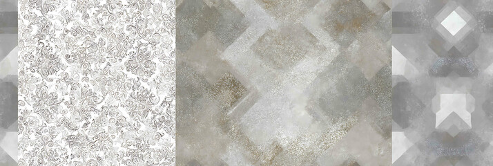 Weathered vintage ceramic and cement-like finish - Seamless , pattern , background , tile
