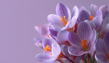 Fototapeta premium Crocus flowers close up