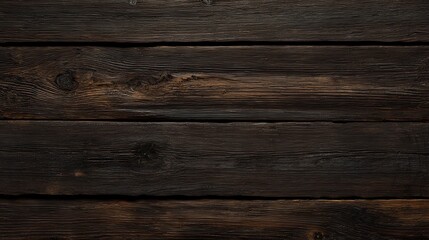Fototapeta premium Dark brown wooden planks background texture