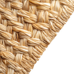 Modern Eco Friendly Straw Beach Mat Featuring a Del Isolated on Transparent Background