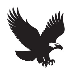 eagle logo vector Bold and clean eagle logo vector, with sharp lines and a strong silhouette 

