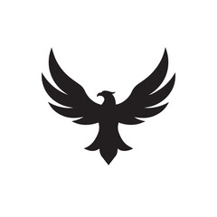 eagle logo vector Bold and clean eagle logo vector, with sharp lines and a strong silhouette 
