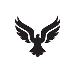eagle logo vector Bold and clean eagle logo vector, with sharp lines and a strong silhouette 
