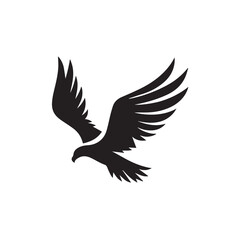 eagle logo vector Bold and clean eagle logo vector, with sharp lines and a strong silhouette 

