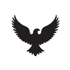 eagle logo vector Bold and clean eagle logo vector, with sharp lines and a strong silhouette 
