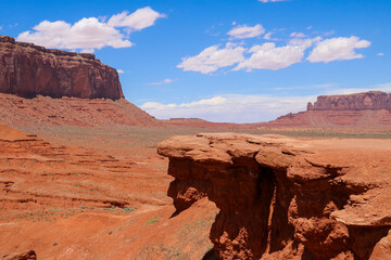  Beautiful landscape of Monument Valley in Arizona.